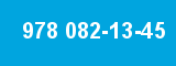 978 082-13-45 978 082-13-45